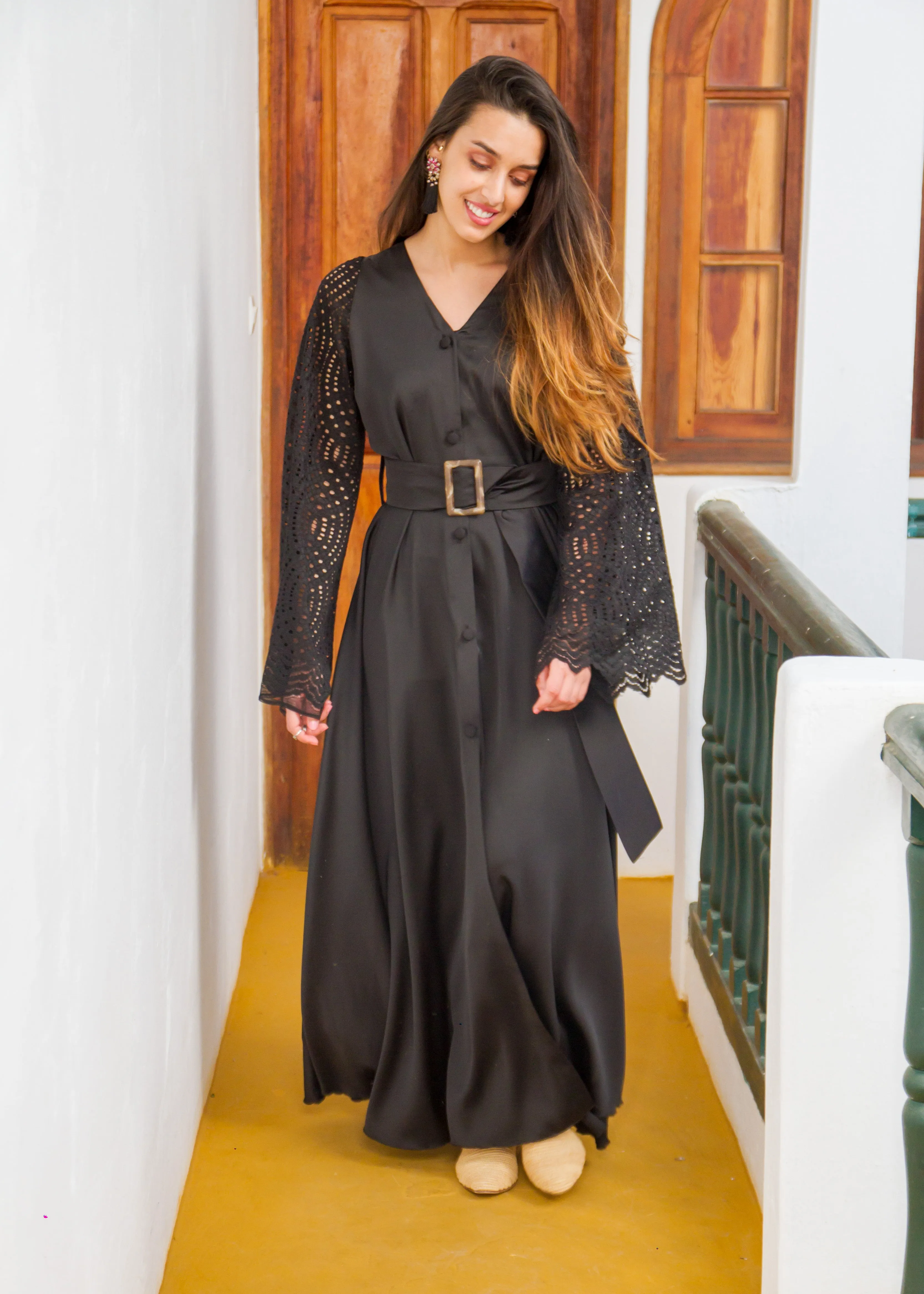 VALENTINA BLACK SATIN
