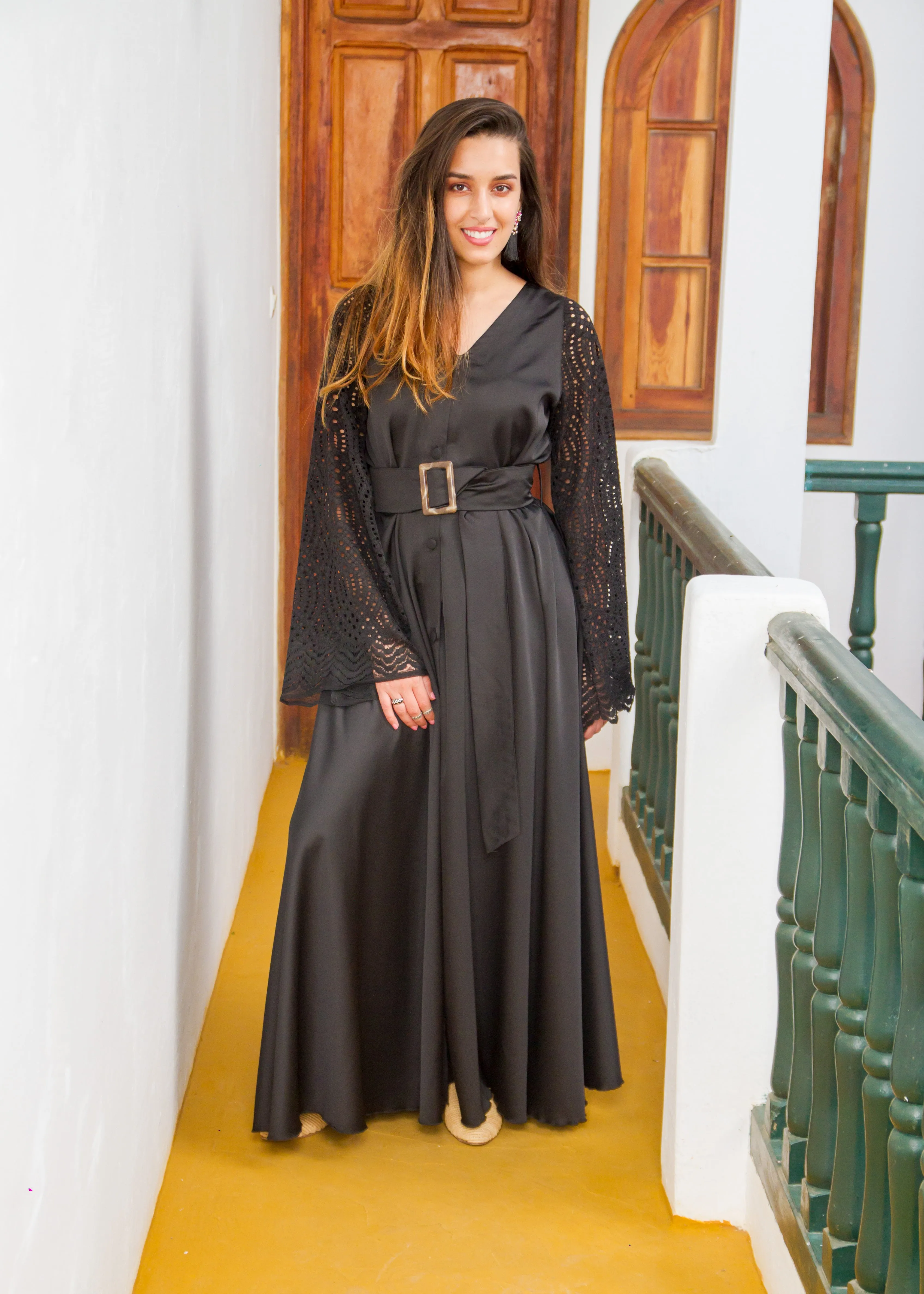 VALENTINA BLACK SATIN