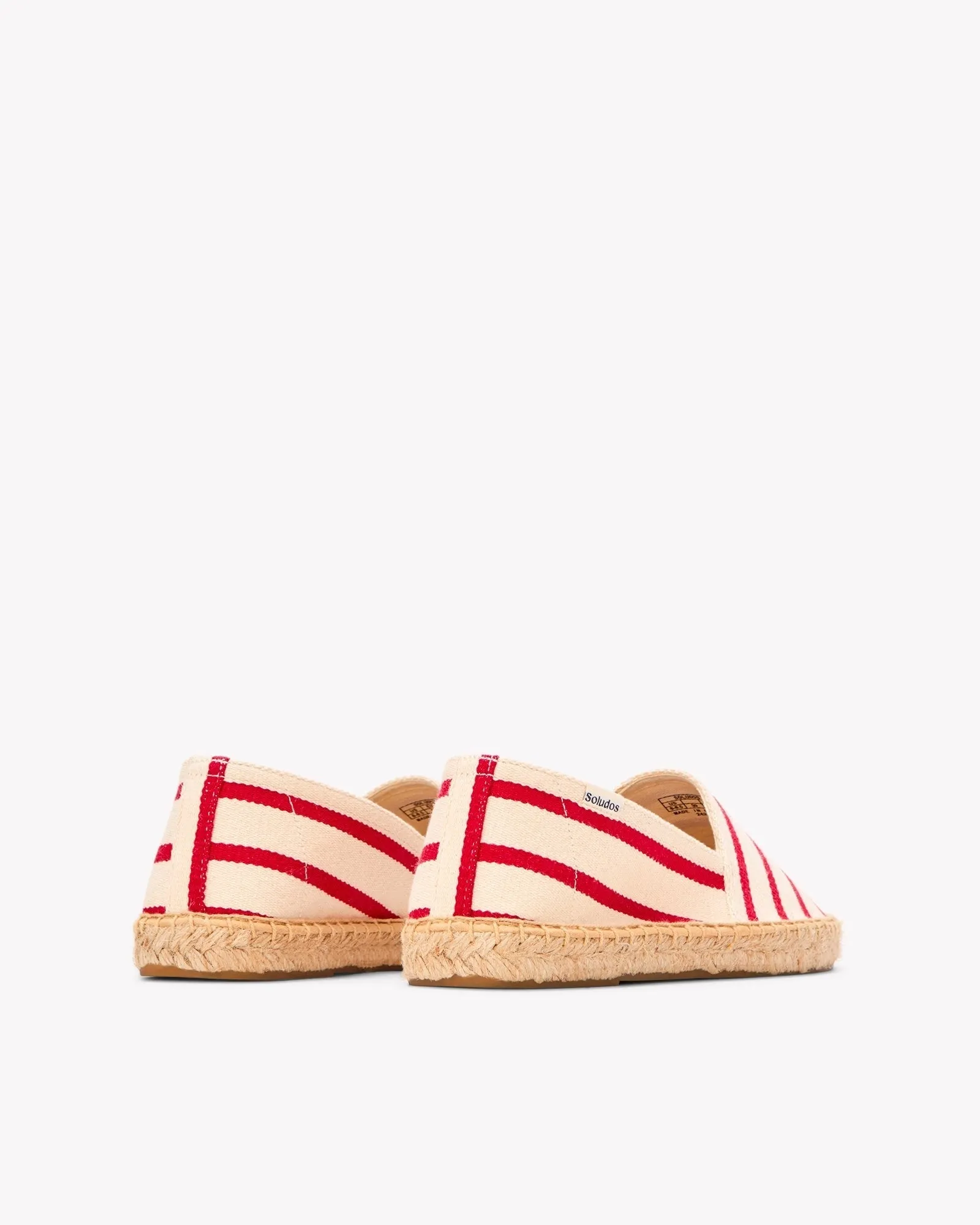 Womens_Espadrilles_The Original_Woven Stripes_Classic - Ivory - Red