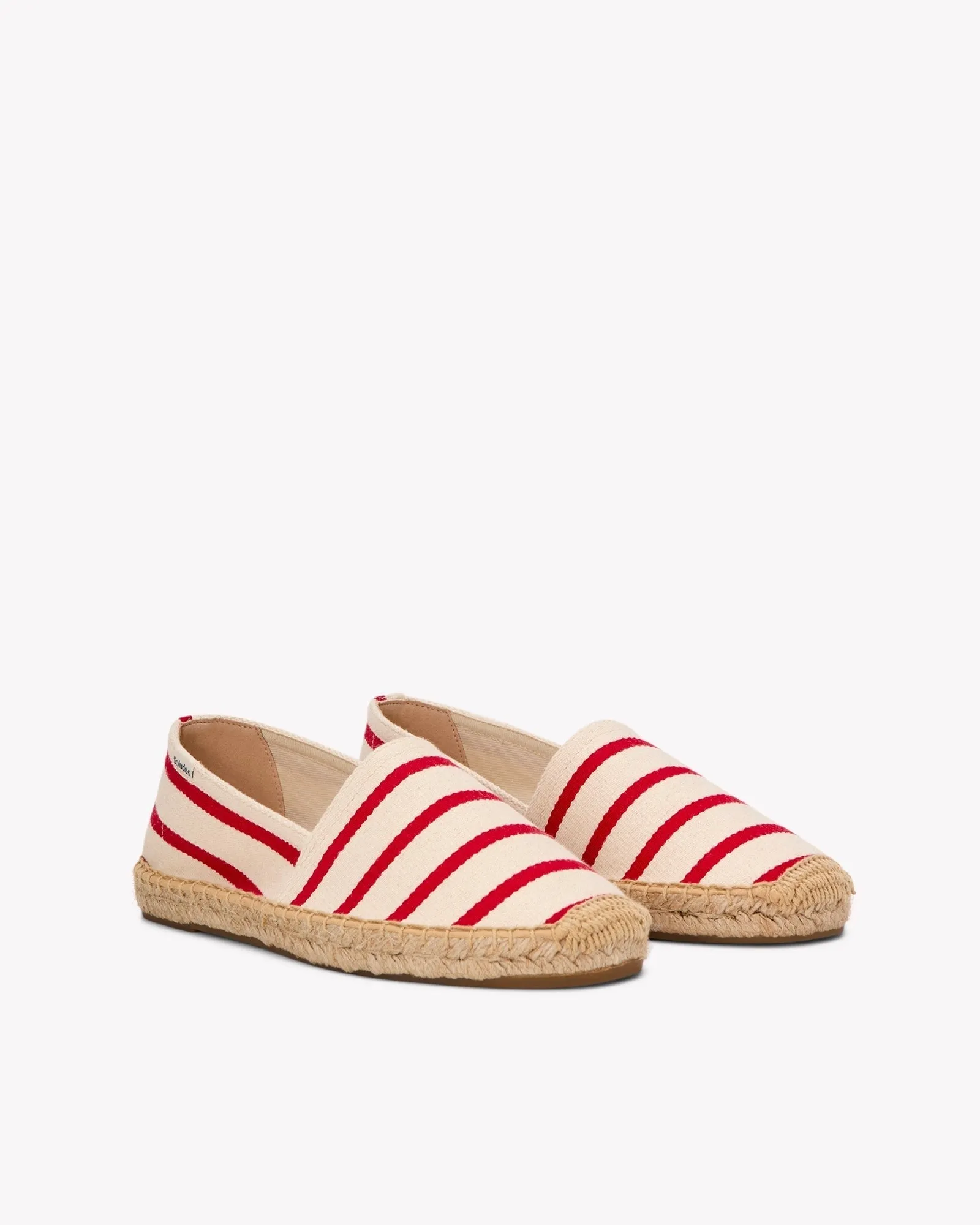 Womens_Espadrilles_The Original_Woven Stripes_Classic - Ivory - Red