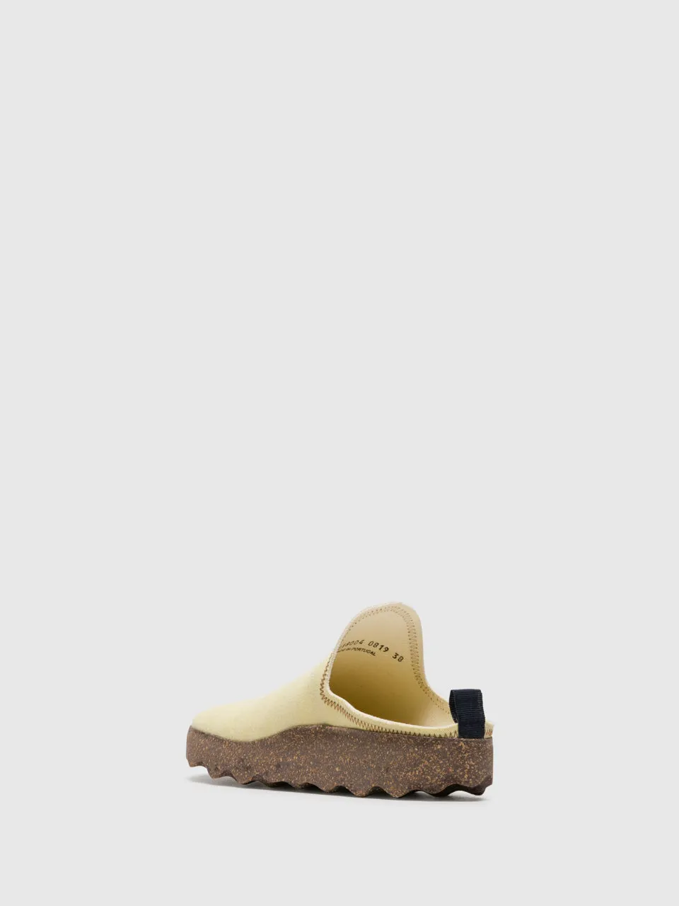 Yellow Closed Mules